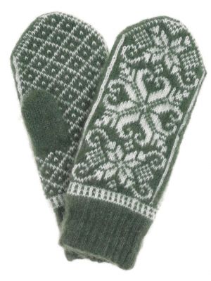 Варежки женские "Паук и снежинки" ПП, арт. 3237